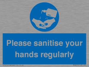 Please sanitise your hands regularly